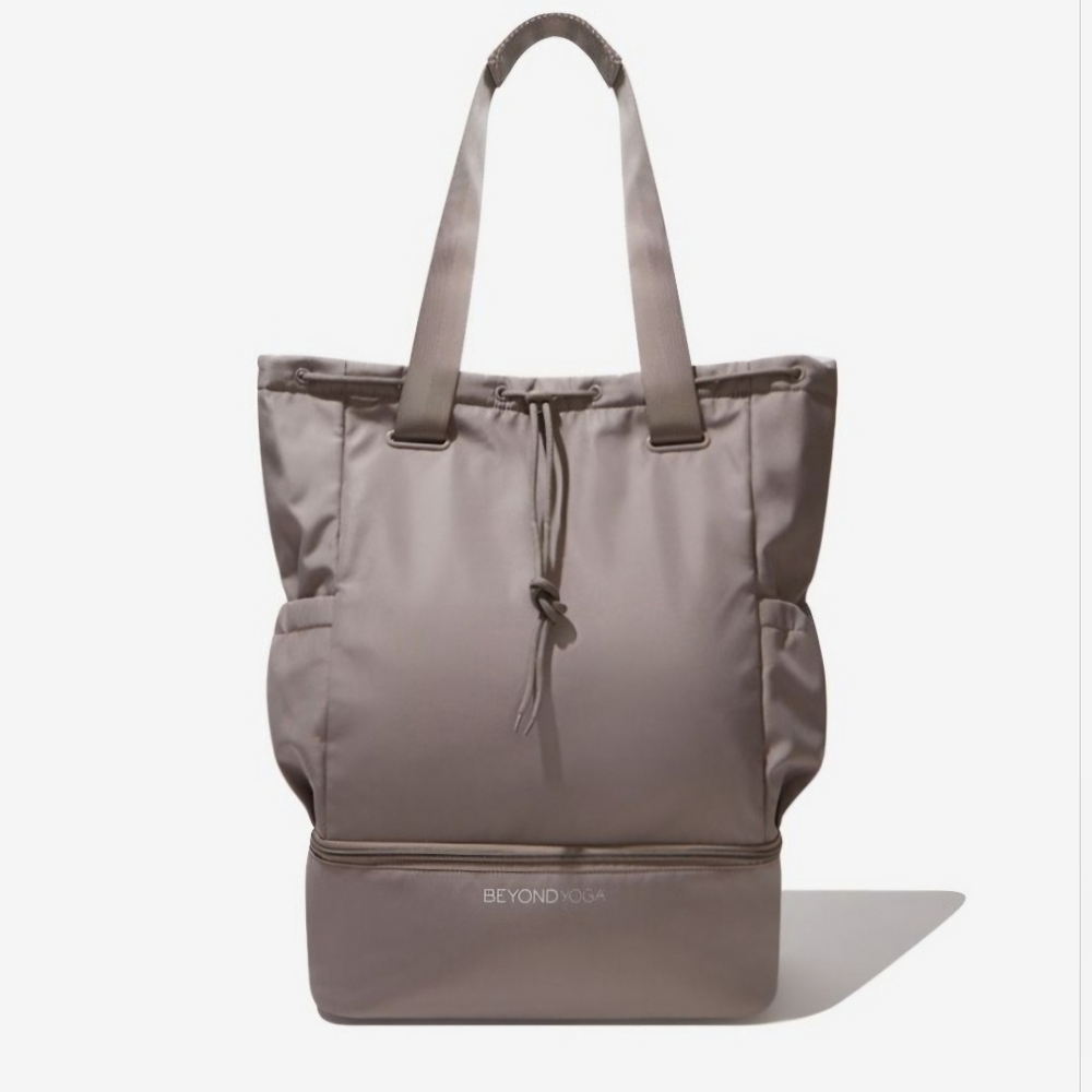 Beyond Yoga Convertible Tote Backpack Gym Bag In Birch